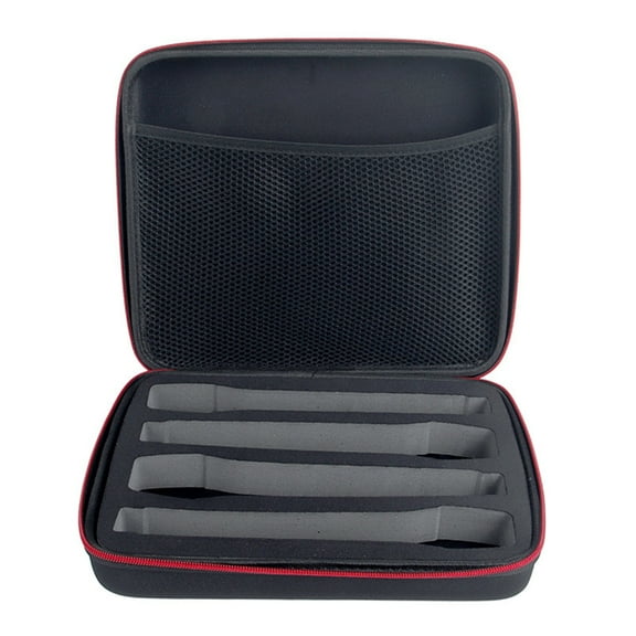 Portable Storage Bag for Microphone 4-slot Mic Organiser Box Shock Resistant