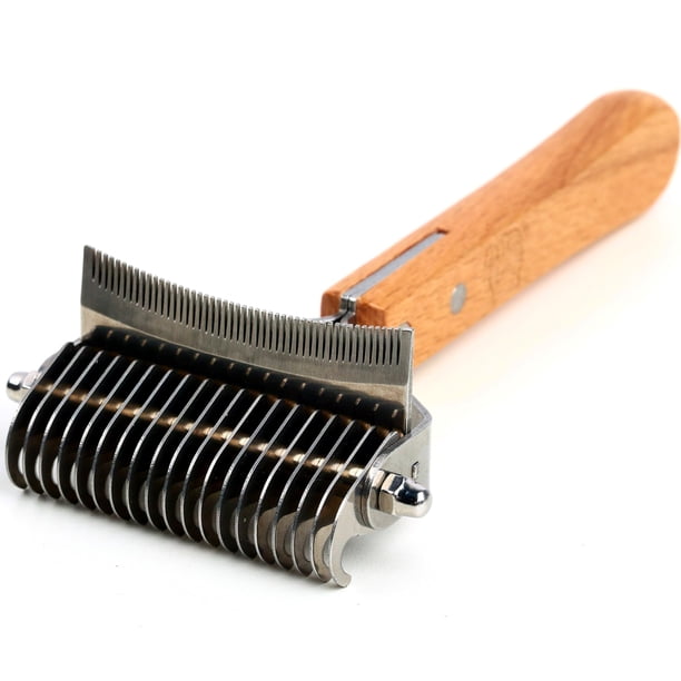 Rastrillo de capa inferior 2 en 1 para perros y gatos, peine para quitar el pelo y quitar el pelo para el cuidado del hogar, elimina eficientemente el pelo suelto