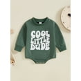 thumbnail image 5 of Aojekbee Baby Boy Sweatshirt Romper Letter Print Round Neck Long Sleeve Casual Jumpsuit for Fall Winter, 5 of 10