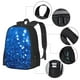 thumbnail image 2 of Fotbe A Blue Glitter Mochila para Hombre y Mujer - Tela Oxford 600D Resistente - Mochila Impermeable de Gran Capacidad para Escuela, Viajes y Senderismo, 2 of 6