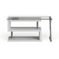 thumbnail image 5 of Furniture of America Fiora Modern Metal Swivel Writing Desk in White, 5 of 5