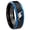 Black And Blue Step Edge, variant on Dinosaur Concave Black Tungsten Men Ring 10MM