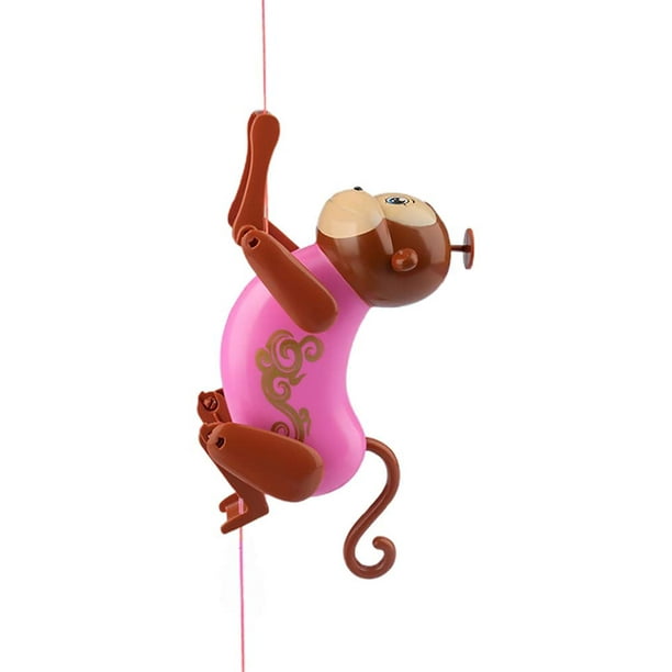 Rope-Climbing Monkey, Funny String-Climbing Monkey Toy Pull and Climb Monkey Pull String Monkey Interactive Toy with Funny Sound Effect for Kids (Pink) Rope-Climbing Monkey, Funny String-Climbing Monkey Toy Pull and Climb Monkey Pull String Monkey Interactive Toy with Funny Sound Effect for Kids (Pink)