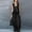 Black, variant on 80s Outfit for Ladies Date Night Sets Women's Casual Summer Beach Loose Two Piece Outfit Sleeveless V Neck Ruffle Top Wide Leg Pants Set Khaki S