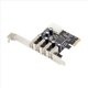 thumbnail image 2 of 2X Tarjeta Convertidora PCI-e A 4 Puertos USB 2.0 Tarjeta Adaptadora PCIE USB2.0 el Conjunto de Chips MCS9990 Permite el Intercambio en Caliente de la Tarjeta Elevadora USB, 2 of 5