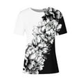 thumbnail image 4 of Chemises Imprimées pour Femmes, T-Shirts à Manches Courtes pour Femmes, 4 of 4