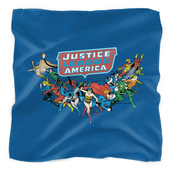Justice League Here They Come Bandana (21 in x 21 in)