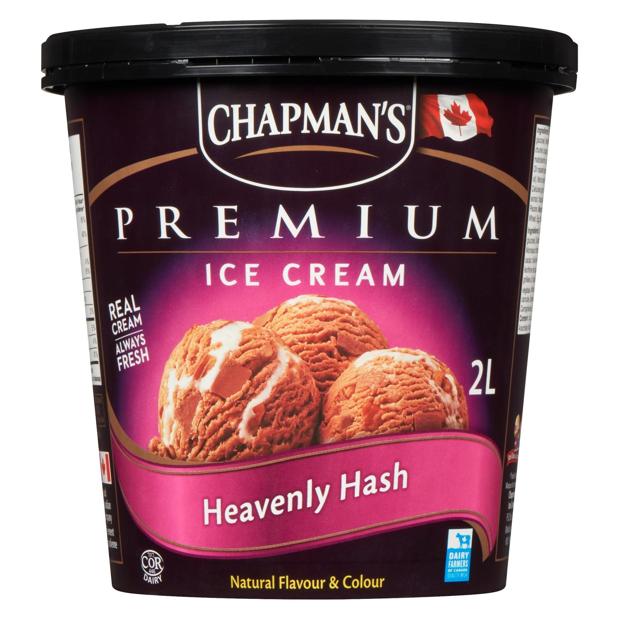 Chapman's Premium Heavenly Hash Ice Cream with Pecans, in a Tub, 2L