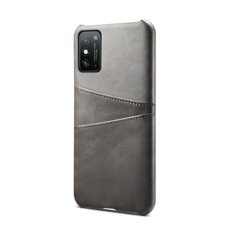ELEHOLD for Samsung Galaxy S10 Case, Samsung Galaxy S10 Wallet Case with Credit Card Holder, Slim PU Leather Hard Card Pocket Back Cover Shockproof Protective Case,Gray