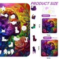 thumbnail image 2 of Puzles de madera con forma de perro de colores Qiuenisray, 200 piezas, 2 of 7