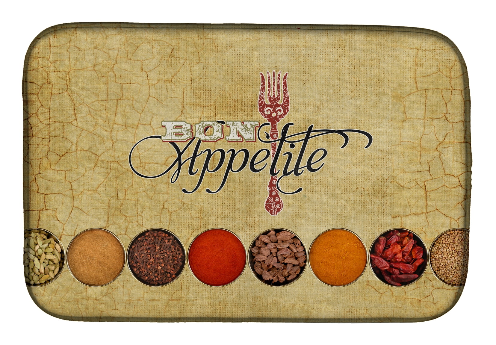 Bon Appetite and Spices Dish Drying Mat