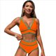 thumbnail image 3 of Traje de Baño Deportivo de Dos Piezas para Mujer, Color Naranja, Talla XL, 3 of 9