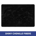 thumbnail image 2 of SoHome Spa Step Luxury Chenille Bath Mat 20x30, Super Absorbent and Extra Soft Shag Bath Rug, Perfect Plush Carpet Mat for Children's Tub, Shower and Bathroom, Black, 2 of 6