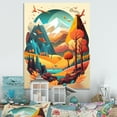 thumbnail image 2 of Designart Summer Scene In Modern Vector Canvas Wall Art, 2 of 5