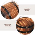 thumbnail image 3 of TAILTOSS Decoration Barrel Wooden Barrel Decor 1Set Dark Brown Vintage Style For Yard Adults, 3 of 6
