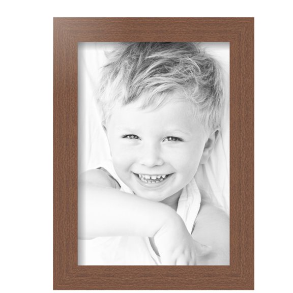 ArtToFrames 9" x 13" Walnut Picture Frame, 9x13 inch Brown MDF Poster Frame (WOM-4296), Pack
