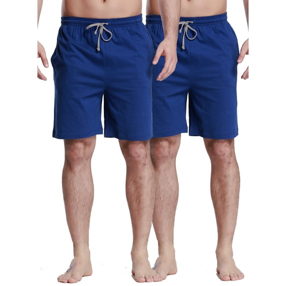 CYZ Men's Sleep Shorts - 100% Cotton Knit Sleep Shorts & Lounge Wear