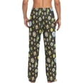 thumbnail image 2 of Top-kevin Multi- Space Planets Pajama Pants for Men PJs Bottoms Sleepwear Lounge Pants with Pockets, 2 of 13