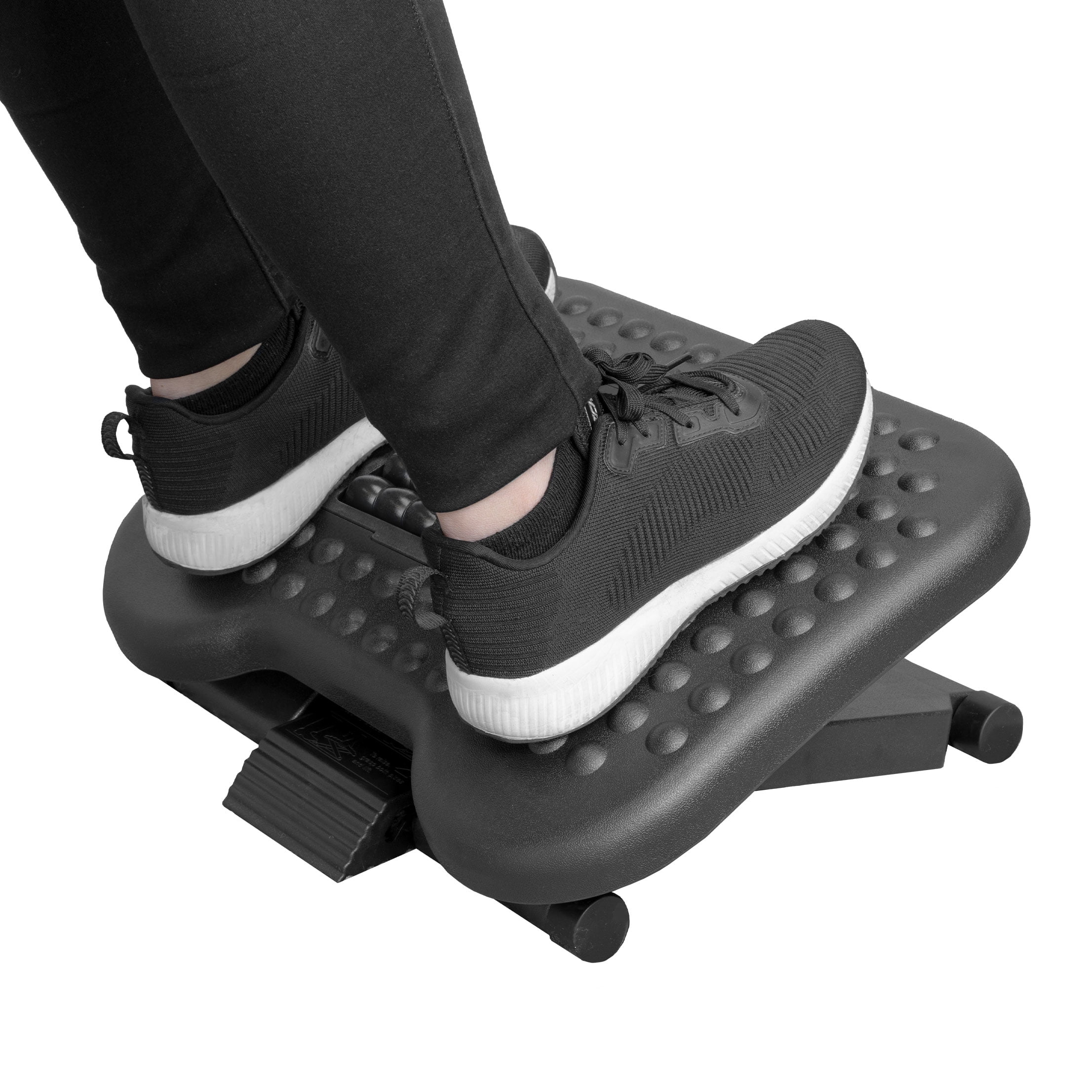 Mount-It! Ergonomic Under Desk Footrest | Massaging Foot Rest Support |  Tilting Footrest with 3-Level Height Adjustment | Under Chair Office  Footrest