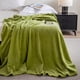 thumbnail image 5 of Manta de Microfibra onlyliua Ofertas de Navidad Verde suave acogedora cálida Hecha a mano para sofá silla Cama camping picnic viajes, 5 of 6