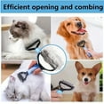 thumbnail image 5 of Pet Fur Knot Cutter Dog Grooming Shedding Tools Pet Cat Hair Removal Comb Brush Double Sided Pet Products Comb For Dog, 5 of 16