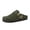 Khaki, variant on Cushionaire Rusty Genuine Leather Clogs for Women, Comfortable Slip On Womens Shoes with Adjustable Buckle and Soft Memory Foam