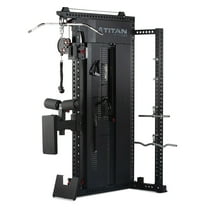 Titan Fitness Selectorized Cable Machine, Lat Pulldown and Low Row Gym Machine, Pin-Loaded 320 LB Weight Stack