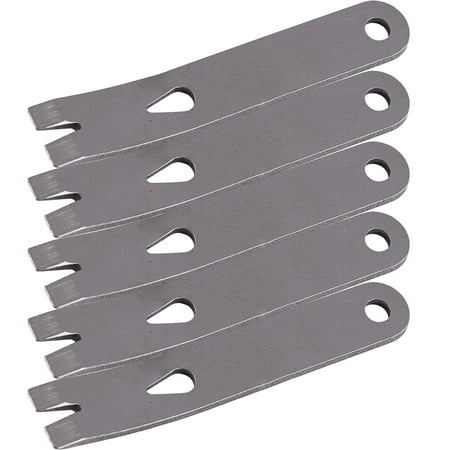

Key Fob 5 Pcs Rope Wrapper Pocket Pry Bar Outdoor Tool Mini Crank Crowbar Car Charm Stainless Steel