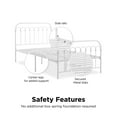 thumbnail image 3 of Novogratz Bright Pop Twin Metal Bed, Off White, 3 of 10