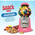 thumbnail image 3 of - Metal 11-Inch Retro Style Pink Gumball Machine, Made for 0.62 Inch Gumballs, Candy or Nuts, Accepts Any US Coin, 3 of 5