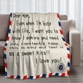 thumbnail image 5 of Wedding Blanket for Wife Husband, Romantic Anniversary Marriage Gifts for Her Him Women Men Couple, Happy Anniversary Blanket for Girlfriend Boyfriend Gifts Blanket 60"X 50", 5 of 5