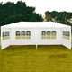 thumbnail image 3 of Toldo Reforzado Practiksa 9x3 Metros Carpa con Ventanas Lona Impermeable Color Blanco, 3 of 5