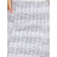 thumbnail image 5 of INSPIRE CHIC Tweed Midi Skirt for Women's Plaid Belted Fishtail Bodycon Skirts M Pink, 5 of 5