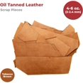 thumbnail image 2 of ELW Oil Tanned Leather Scraps  4-6 oz 1.8-2.4mm Medium Weight  Size: 5 LB  Genuine Cowhide Full Grain Leather Remnants for Crafting, Ideal for DIY Leatherworking Projects  Color: Tobacco Brown, 2 of 6