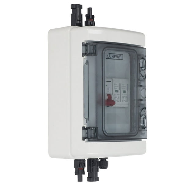 Caja Combinadora Fotovoltaica, Caja De Disyuntor Fotovoltaico Con Carcasa Retardante De Llama DC500V 32A IP65 Resistente A Los Rayos UV Para El Hogar
