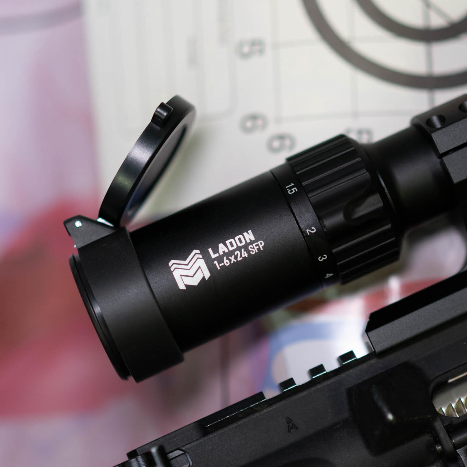Monstrum Ladon 1-6x SFP LPVO Rifle Scope | Flat Dark Earth | CM9 Reticle