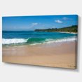 thumbnail image 2 of Vague Verte sur Paradis de Sable Plage - Art Moderne sur Toile, 2 of 3