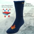 thumbnail image 3 of DG Hill Men's & Women's Heat Trapping Crew Thermal Lined Boot Socks, 4 Pairs, Unisex Adult, 3 of 7