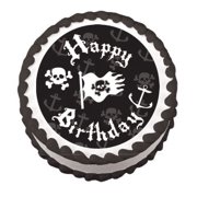 Pirate Happy Birthday Edible Frosting Sheet Photo Image Cake Topper