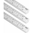 thumbnail image 3 of Metal Straight Edge Ruler Set,Stainless Steel Ruler,12 Inch, Bulk 1 Pack, 3 of 6