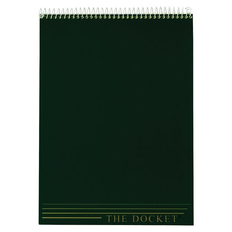 TOPS Docket Wirebound Legal Writing Pads - Letter - 70 Sheets - Wire Bound - 0.34