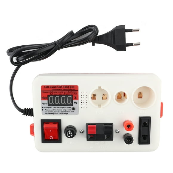 Fast LED Lamp Tester - Check Voltage and Power - 220V EU Plug (Type A)