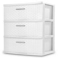 thumbnail image 1 of Sterilite 3 Drawer Wide Weave Tower, 1 of 7