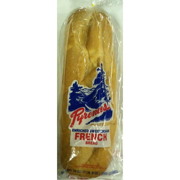 Pyrenees French Bakery 24oz Long Sweet Dough French Bread