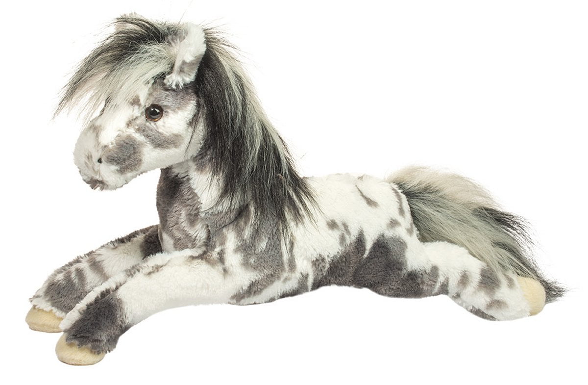 MAJESTIC stuffed plush DAPPLE GREY HORSE FOAL animal toy Douglas Cuddle Toys