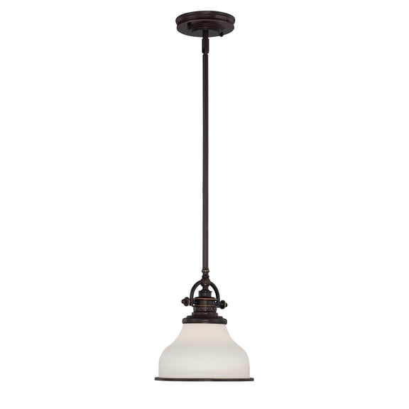 Grant 1-Light Palladian Bronze Mini Pendant Light