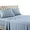 Blue, variant on Un-Attached Waterbed Sheet Set, 100% Cotton -Solid Blue, California King Size- 600TC, Soft Waterbed Sheets
