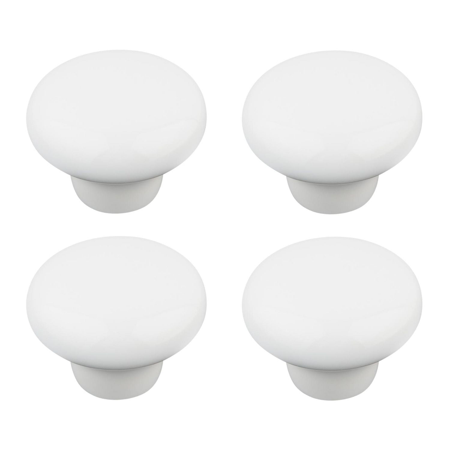Era Ceramic Knob 4-Pack White, 1.18 x 1.18 x 1.14 in.