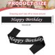 thumbnail image 2 of Banda de Cumpleaños para Niñas Uxcell, Banda de Cumpleaños para Mujeres, Banda de Reina de Satén, Decoraciones de Fiesta para Regalos y Favores de Fiesta Negra, 2 of 6