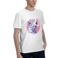 thumbnail image 4 of Moon T-Shirt for Men Cotton 100% Summer Tops Women Fashion Casual Short Sleeves Round Collar Short-Sleeve Couple Top Tees, 4 of 6